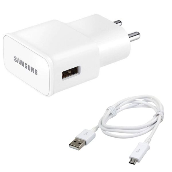 Samsung EP-TA20 Mobile Charger 2A with Detachable Cable (White, Cable Included) - Image 1