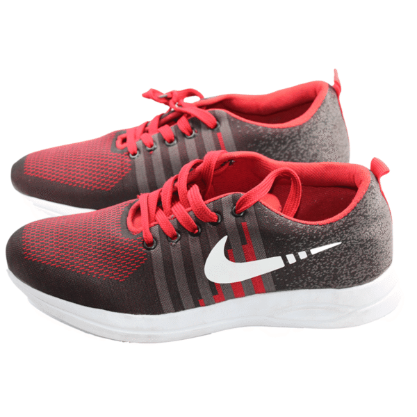 Buy Nike Men Red & Black Shoes for Walking Running Gym Training Party Daily Footwear - Image 2