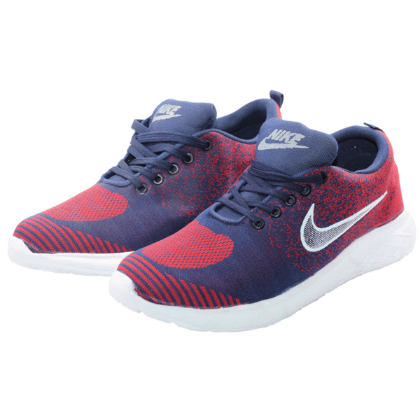 Buy Nike Men Blue & Red Shoes for Walking Running Gym Training Party Daily Footwear - Image 3