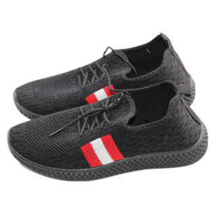 Buy Boerfu Red & Black Shoes for Walking Running Gym Training Party Daily Footwear - Image 2