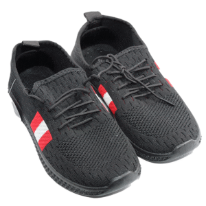 Buy Boerfu Red & Black Shoes for Walking Running Gym Training Party Daily Footwear - Image 4