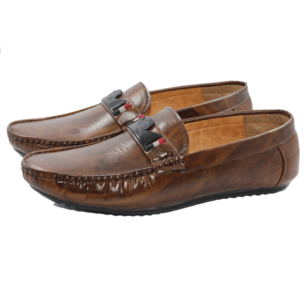 Buy Branded Formal Shoes for Men for Semi-Formal Leather Footwear - Brown - Image 2