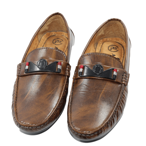 Buy Branded Formal Shoes for Men for Semi-Formal Leather Footwear - Brown - Image 5