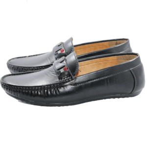 Buy Branded Formal Shoes for Men for Semi-Formal Leather Footwear - Black - Image 2
