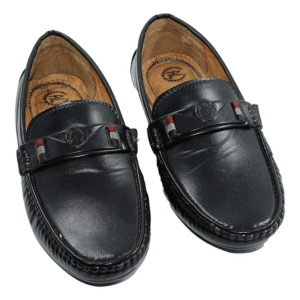 Buy Branded Formal Shoes for Men for Semi-Formal Leather Footwear - Black - Image 4