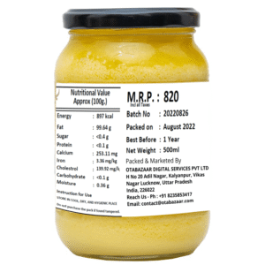 Fully Pure Desi Ghee (1L) Premium Quality 100% Pure & Authentic OTABAZAAR Organic Vedic Desi Bilona ghee -1L (1000ml) - Image 2